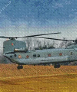 Indian Air Force Chinook Helicopter Diamond Painting