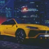 Lambo Urus City Night View Diamond Painting