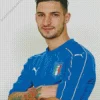 Matteo Politano Italian Football Player Diamond Painting