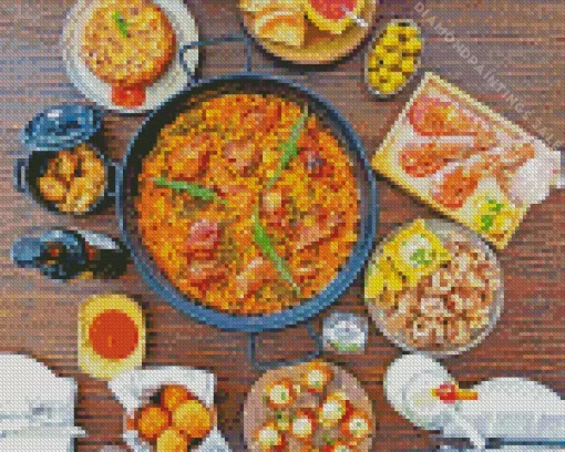 Spanish Food Diamond Painting