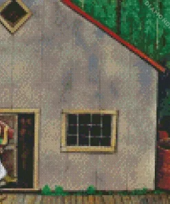 The Cook Shack On A Grey Day Diamond Painting