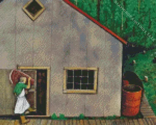 The Cook Shack On A Grey Day Diamond Painting