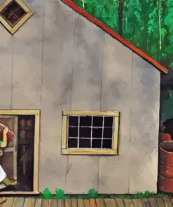 The Cook Shack On A Grey Day Diamond Painting