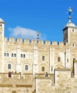 Tower Of London White Diamond Painting