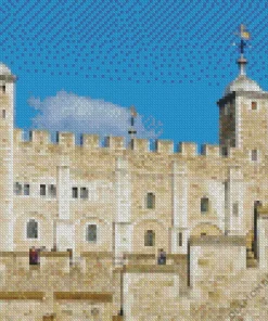 Tower Of London White Diamond Painting