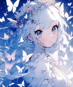 Anime Butterfly Bride Diamond Painting