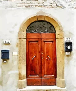 Anntique Brown Door Diamond Painting