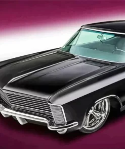 Black Buick Muscle Car Diamond Painting