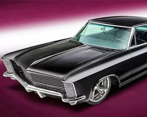 Black Buick Muscle Car Diamond Painting