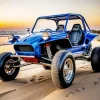 Blue Buggy Diamond Painting