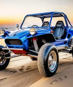 Blue Buggy Diamond Painting