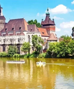 Budapest Vajdahunyad Castle Diamond Painting