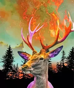 Bunring Buck Antlers Diamond Painting