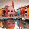 Burano Italy Diamond Painting