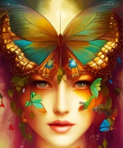 Butterfly Face Diamond Painting