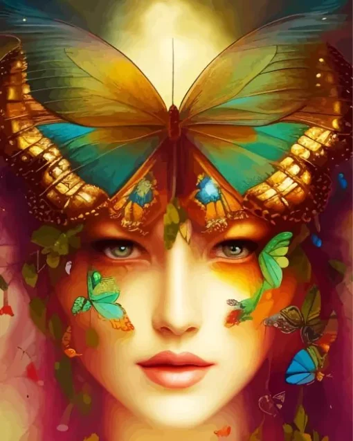Butterfly Face Diamond Painting