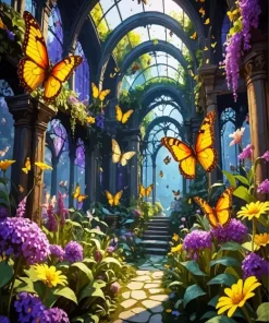 Butterfly Garden Diamond Painting