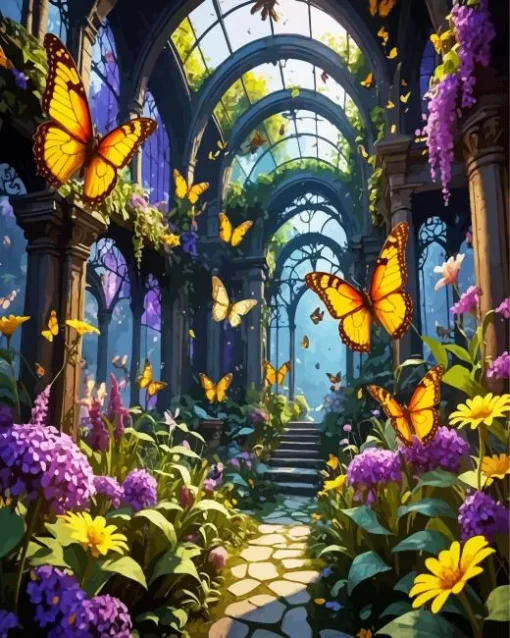 Butterfly Garden Diamond Painting