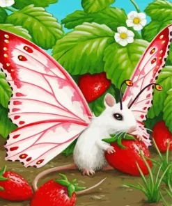Butterfly Mouse Diamond Painting