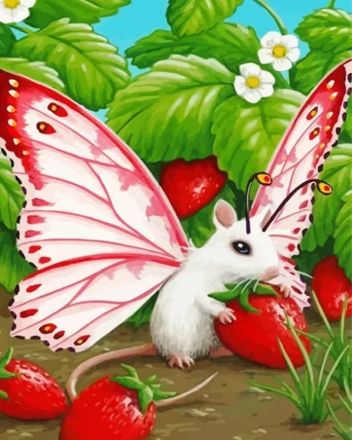 Butterfly Mouse Diamond Painting