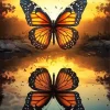 Butterfly Reflection Diamond Painting