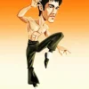 Cartoon Bruce Lee Diamond Painting