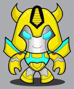 Cartoon Bumblebee Transformer Diamond Painting