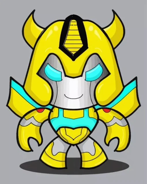 Cartoon Bumblebee Transformer Diamond Painting