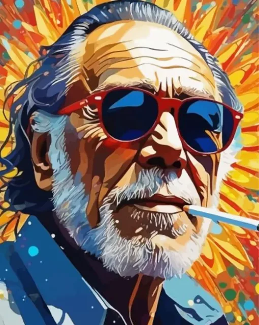 Charles Bukowski Art Diamond Painting