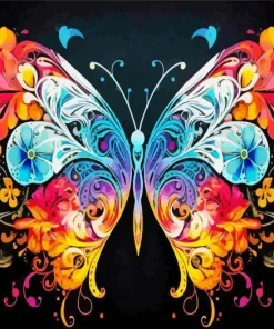 Colorful Abstract Butterfly Art Diamond Painting
