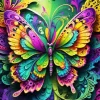 Colorful Butterfly Art Diamond Painting