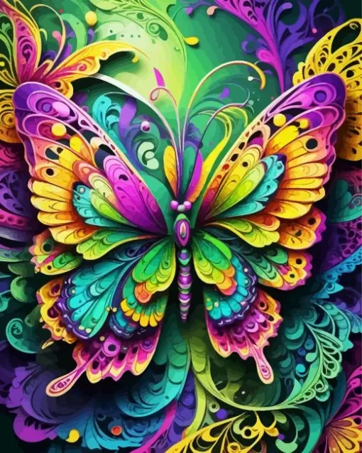 Colorful Butterfly Art Diamond Painting