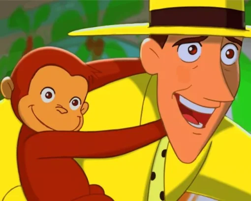 Curious George Royal Monkey Diamond Painting
