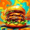 Delicious Burger Diamond Painting
