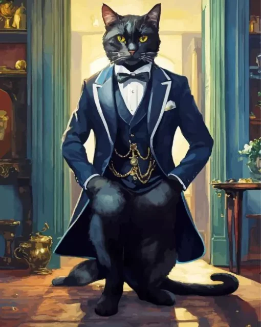 Gentleman Cat Diamond Painting