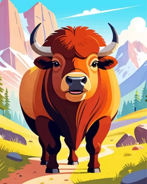 Easy Buffalo Diamond Painting