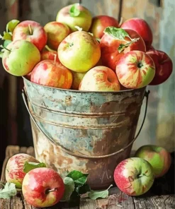 Fresh Apples Bucket Diamond Painting
