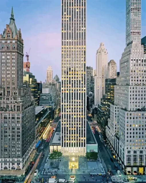 General Motors Building Diamond Painting