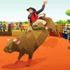 Illustration Bull Rider Diamond Painting