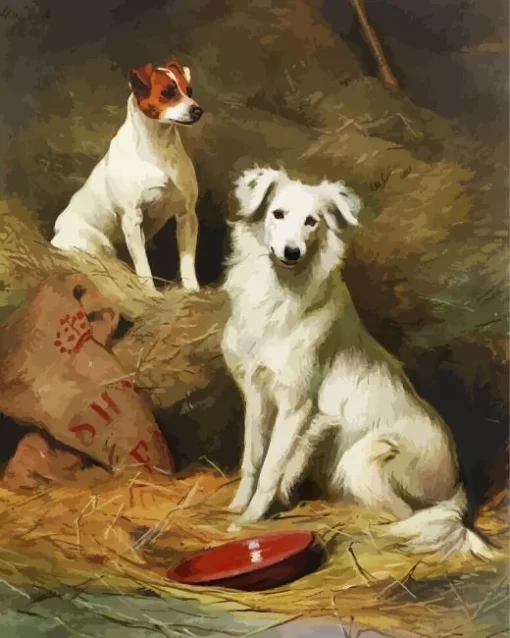 Nanny And Spot Burton Barber Diamond Painting