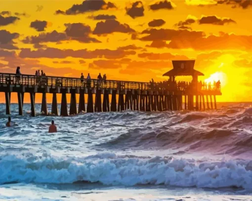 Naples Florida At Sunset Diamond Painting
