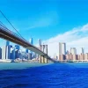 New York Brooklyn Skyline Diamond Painting