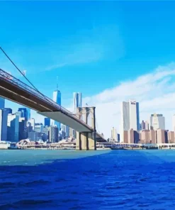 New York Brooklyn Skyline Diamond Painting