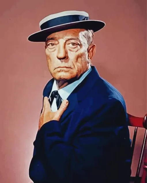 Old Buster Keaton Diamond Painting