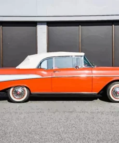 Orange Buick Bel Air Diamond Painting