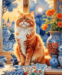 Persian Cat Art Diamond Painting