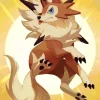 Pokemon Lycanroc Diamond Painting