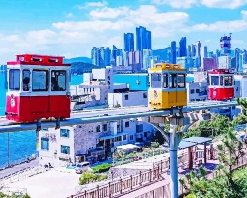 Sky Capsule Busan South Korea Diamond Painting