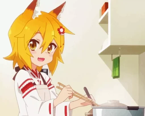 The Helpful Fox Senko Diamond Painting