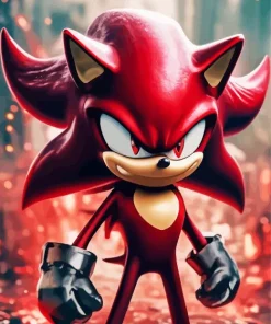 The Red Sonic Diamond Painting